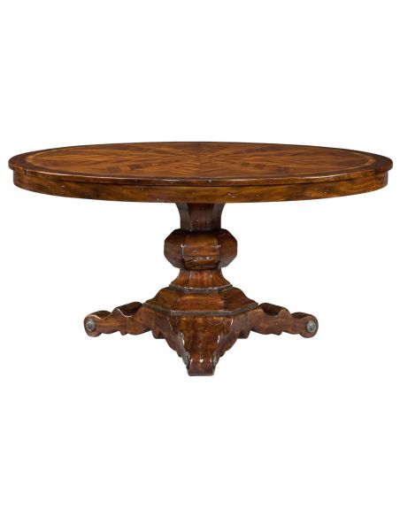 Round dining table Italian reproduction furniture