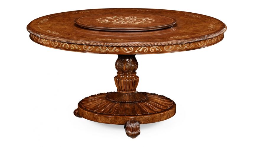 Dining Tables Round luxury dining table with lazy susan. 599323