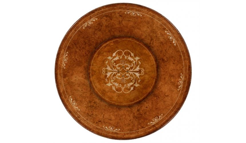 Dining Tables Round luxury dining table with lazy susan. 599323