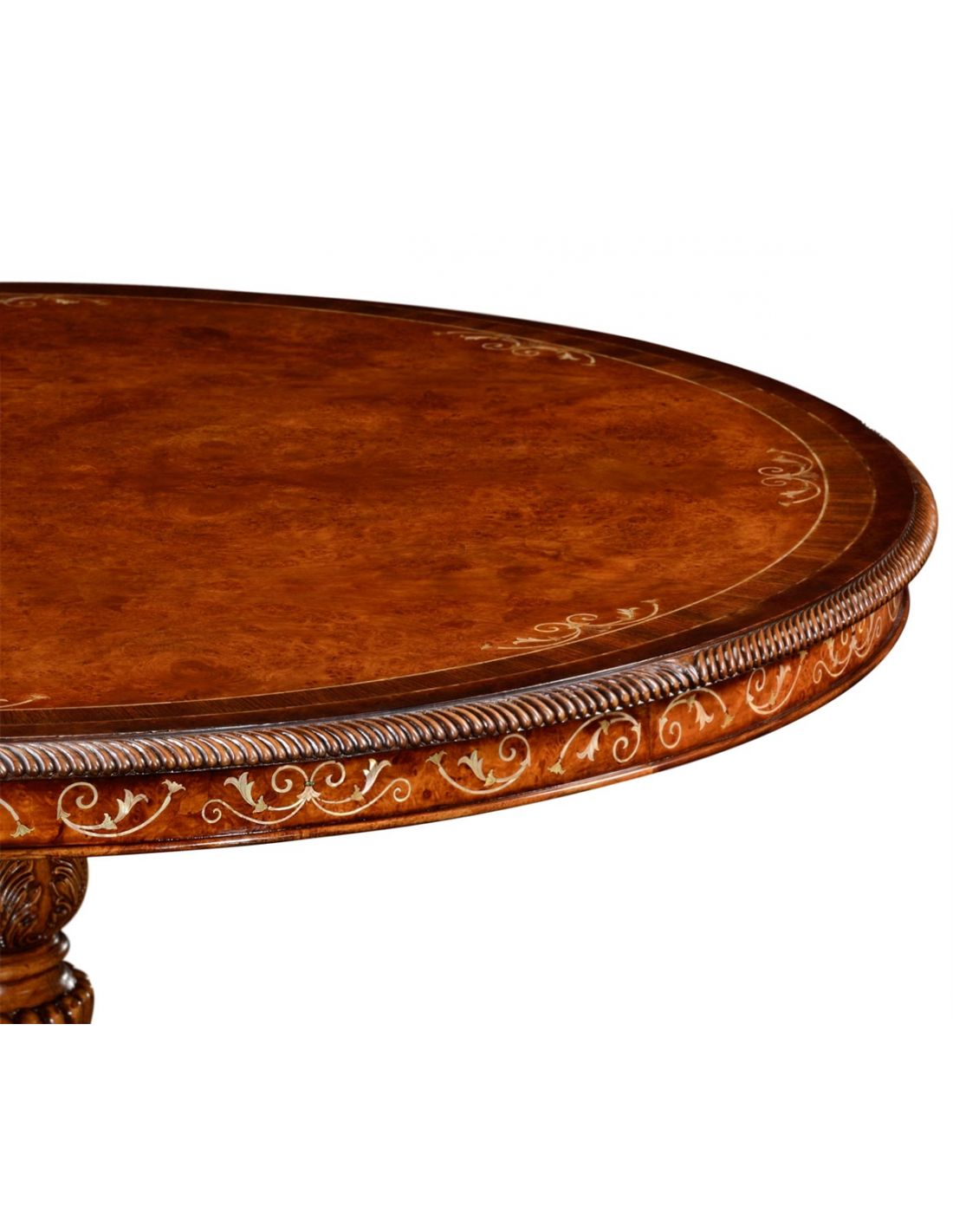 ORPHEO MAGGIOLINI Classic style round wooden living room table with Lazy  Susan By Arvestyle