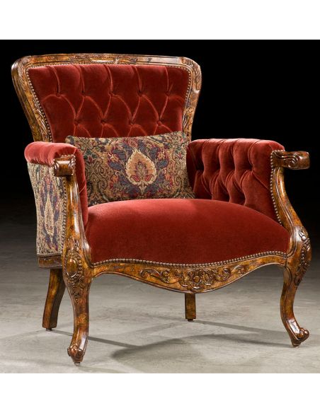 Royal ravishing red accent chair. 98