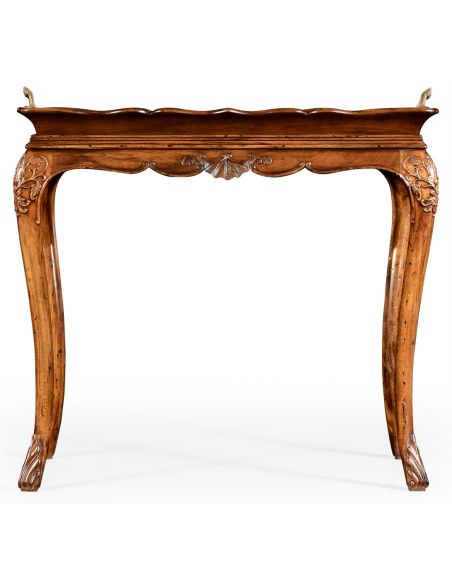 Breakfronts & China Cabinets Walnut and Satinwood Tray Table-49