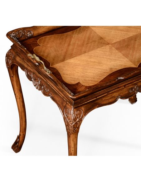 Breakfronts & China Cabinets Walnut and Satinwood Tray Table-49