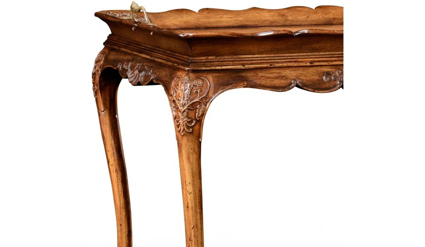 Breakfronts & China Cabinets Walnut and Satinwood Tray Table-49