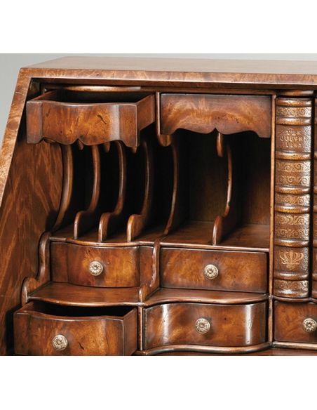 Executive Desks Ben Franklin Desk large American mahogany bureau.