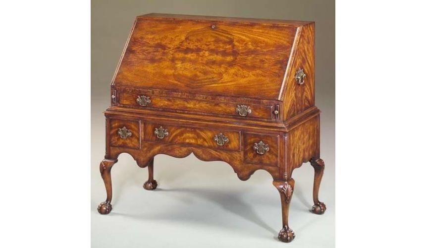 Executive Desks Ben Franklin Desk large American mahogany bureau.