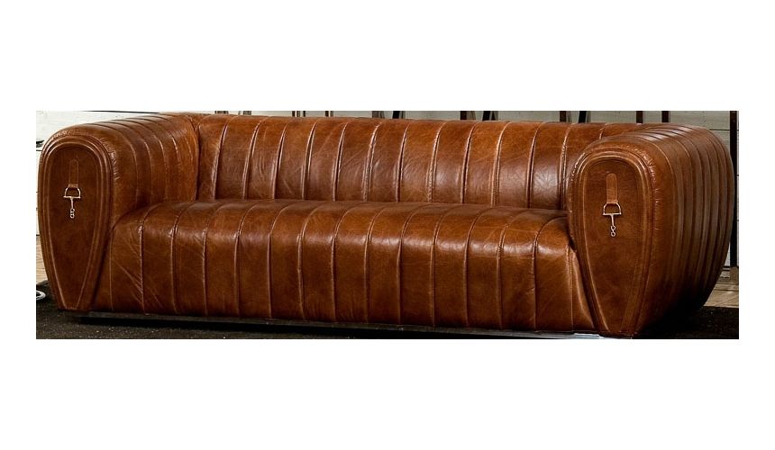 SOFA, COUCH & LOVESEAT Luxurious Leather Sofa