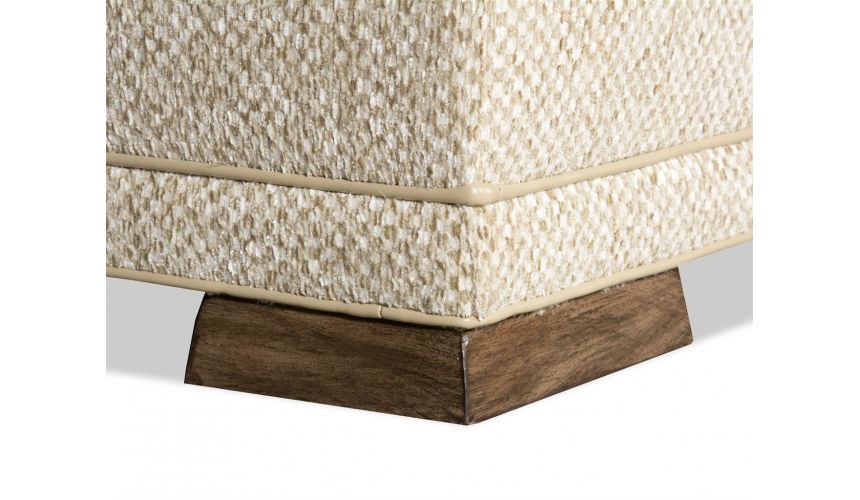 Luxury Leather & Upholstered Furniture Simple style large sectional sofa with 2 chaises 9887