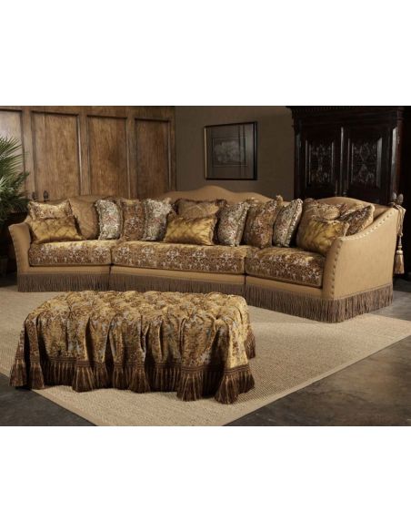 Luxury sofa, chair, leather, fabric, sectional.