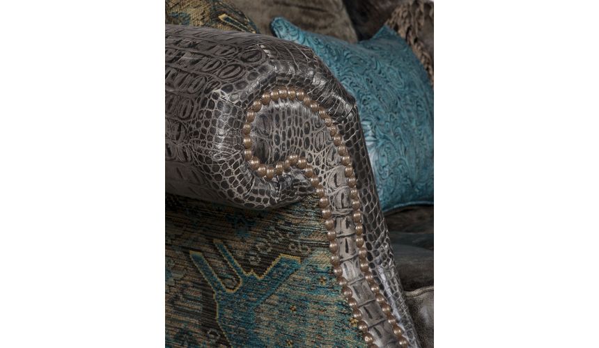 Luxury Leather & Upholstered Furniture Serengeti sofa from our high plains drifter collection