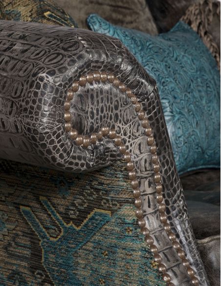 Luxury Leather & Upholstered Furniture Serengeti sofa from our high plains drifter collection