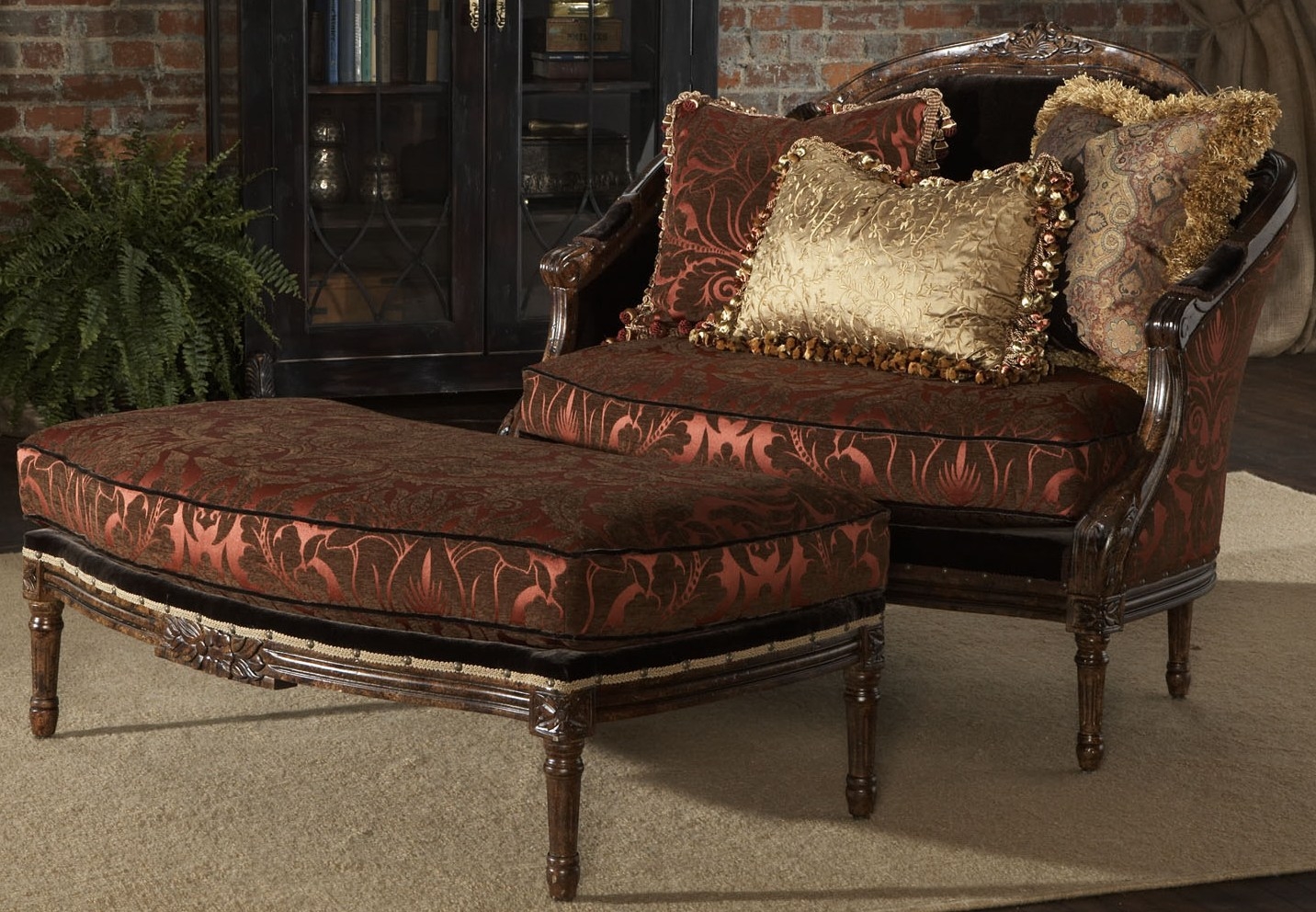 Luxury Leather & Upholstered Furniture Settee, luxury fine home furnishings