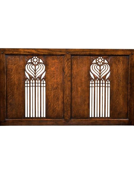 Luxury Leather & Upholstered Furniture Hall Bench. Oak Furniture.
