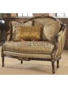 SETTEES, CHAISE, BENCHES Shirred silk settee, Luxury fine home furnishings