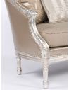 Luxury Leather & Upholstered Furniture Silver sizzle hot settee. 28