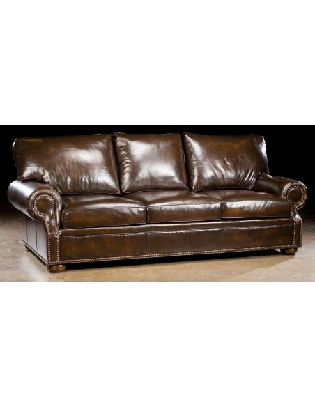 Simple leather sofa. 90