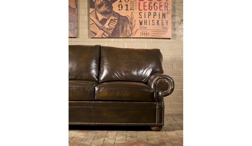 SOFA, COUCH & LOVESEAT Simple leather sofa. 90