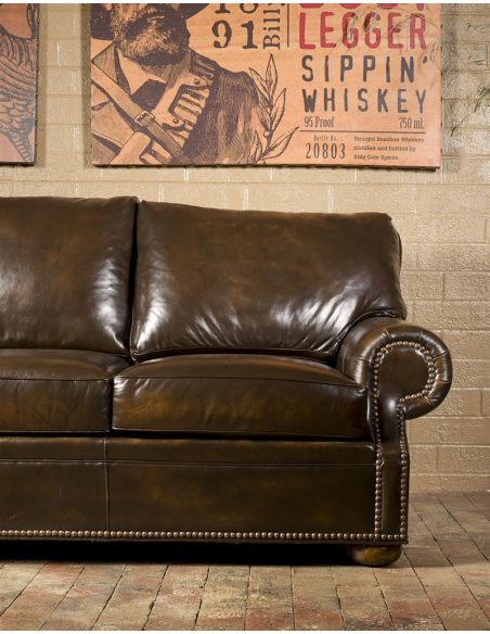 SOFA, COUCH & LOVESEAT Simple leather sofa. 90