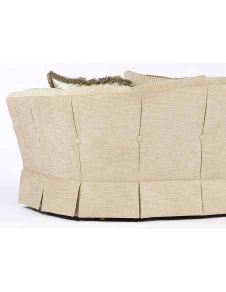 SOFA, COUCH & LOVESEAT Tufted button back single cushion sofa. Luxury furniture. 77