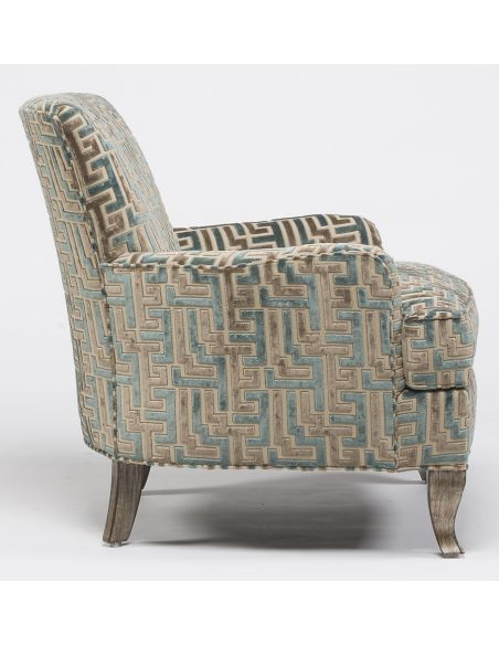 Sleek modern design accent chair.