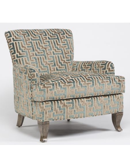 Luxury Leather & Upholstered Furniture Sleek modern design accent chair.