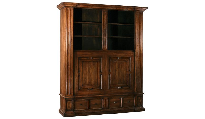 Breakfronts & China Cabinets Sliding door entertainment or TV cabinet, High end luxury furniture.