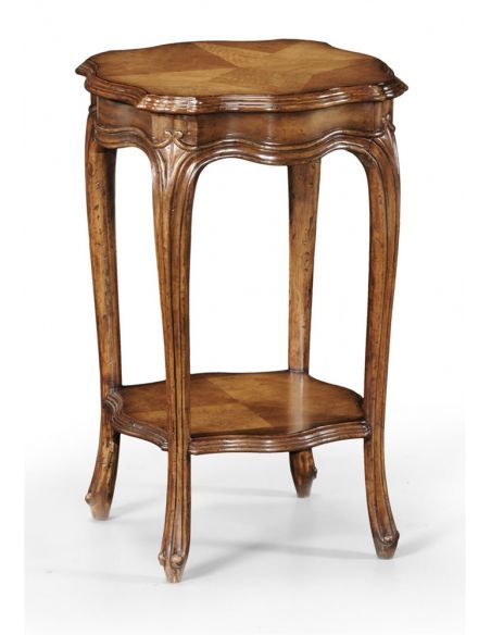 English Manor Furniture, Small round lamp table.