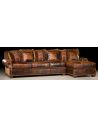 Luxury Leather & Upholstered Furniture Sofa with chaise. High end furniture and furnishings. 36