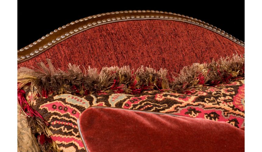 Luxury Leather & Upholstered Furniture Sofa red, Luxury American furniture and furnishings. 660