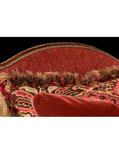 Luxury Leather & Upholstered Furniture Sofa red, Luxury American furniture and furnishings. 660