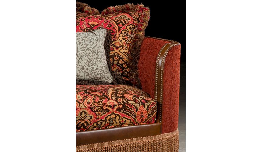 Luxury Leather & Upholstered Furniture Sofa red, Luxury American furniture and furnishings. 660