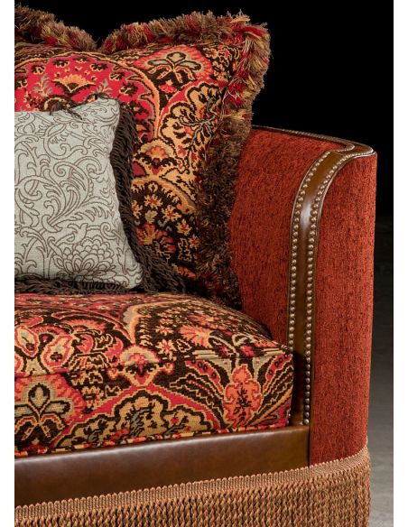 Luxury Leather & Upholstered Furniture Sofa red, Luxury American furniture and furnishings. 660