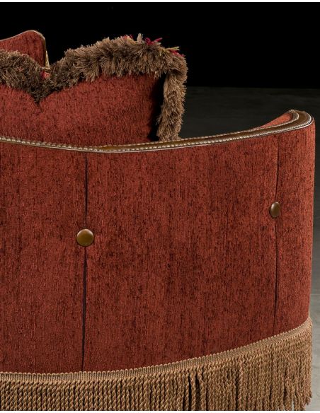 Luxury Leather & Upholstered Furniture Sofa red, Luxury American furniture and furnishings. 660