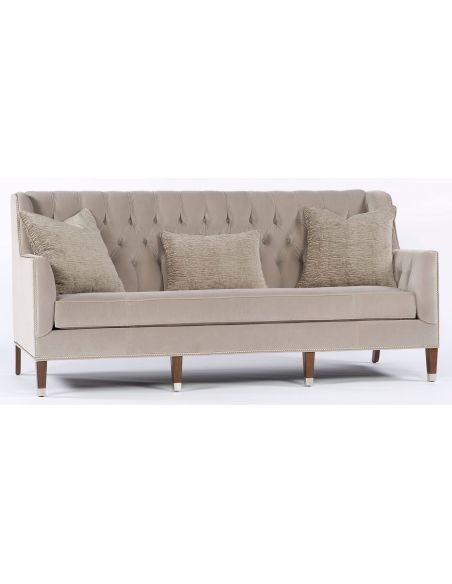 Sofa sofa sofa. Modern high style tufted in-back sofa. 655