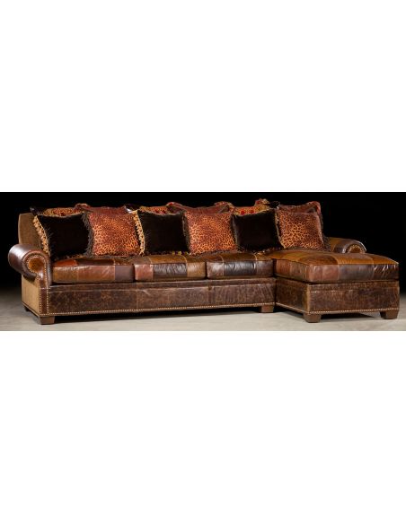 Sofa with chaise lounge. Luxury furniture. 449