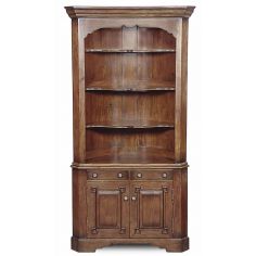 Breakfronts & China Cabinets Solid Walnut Corner Cabinet