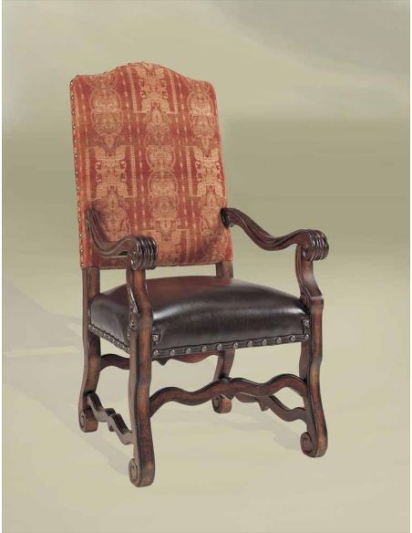 Rustic Luxury Leather Furniture, Southwest Style Dining Room Chairs