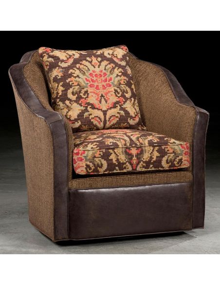 Southwestern style swivel chair. High end furniture. 23