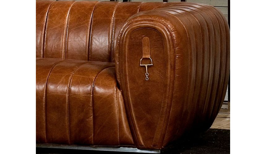 SOFA, COUCH & LOVESEAT Luxurious Leather Sofa