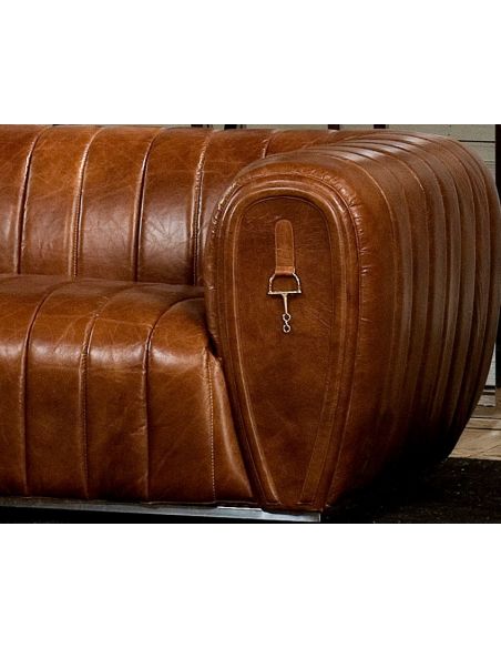 SOFA, COUCH & LOVESEAT Luxurious Leather Sofa