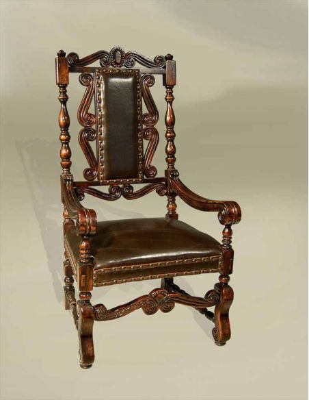 Rustic Luxury Spanish Heritage Furniture, Arm Chair