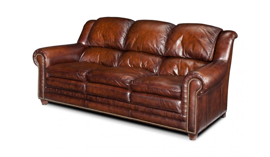 Upholstered Quality Furniture, All Leather Sofa