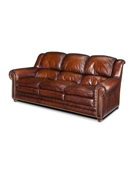 Upholstered Quality Furniture, All Leather Sofa