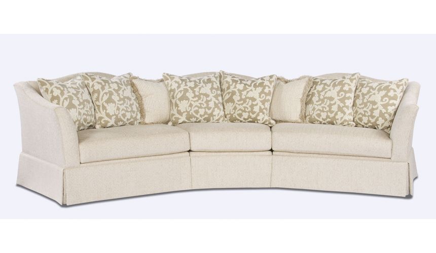 Luxury Leather & Upholstered Furniture Stylish Fabric Sectional
