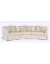 Luxury Leather & Upholstered Furniture Stylish Fabric Sectional