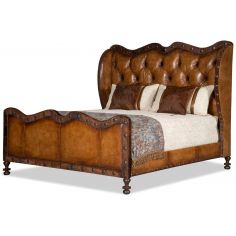 BEDS - Queen, King & California King Sizes Sundance tufted leather western master bed
