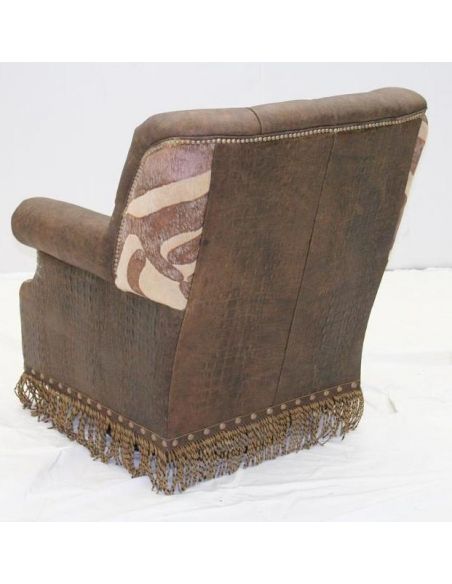 MOTION SEATING - Recliners, Swivels, Rockers Gator Leather Swivel Rocker Chair
