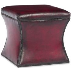 Luxury Leather & Upholstered Furniture Scarlet Cube Ottoman