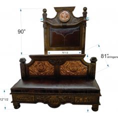 BEDS - Queen, King & California King Sizes Texas Ranger bed. High style western furniture. The best in cowboy decor. 2