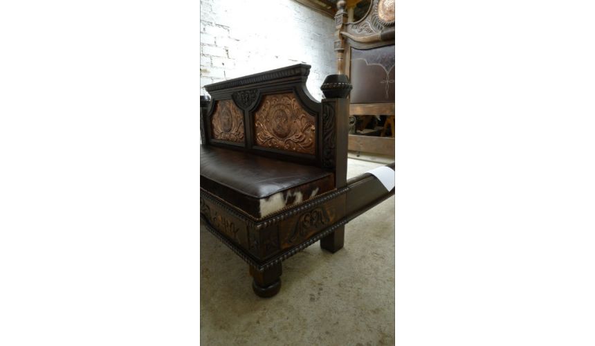 BEDS - Queen, King & California King Sizes Texas Ranger bed. High style western furniture. The best in cowboy decor.